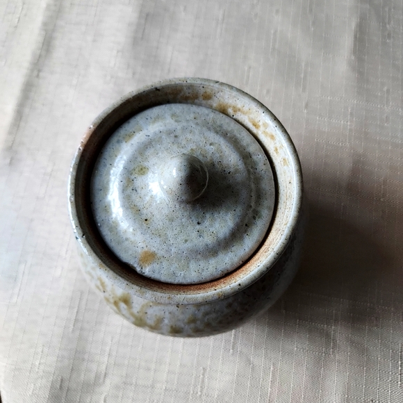 Vernon Owens Jugtown Stoneware Storage Jar vintage antique stone apothecary jar - Picture 10 of 16